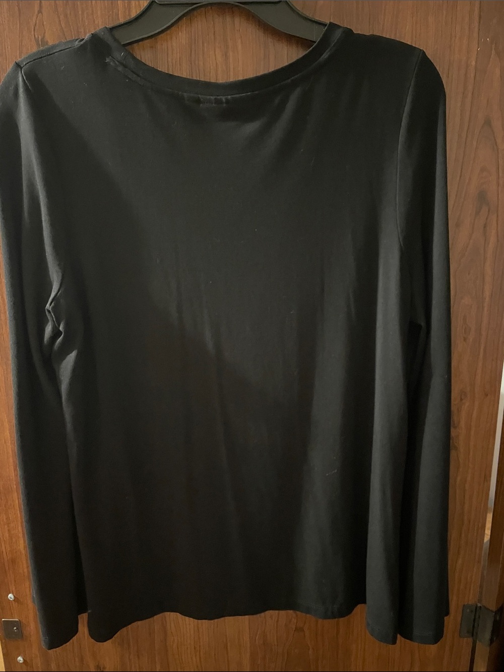 Chico’s Black Long-Sleeve Crew Top - Picture 2 of 6
